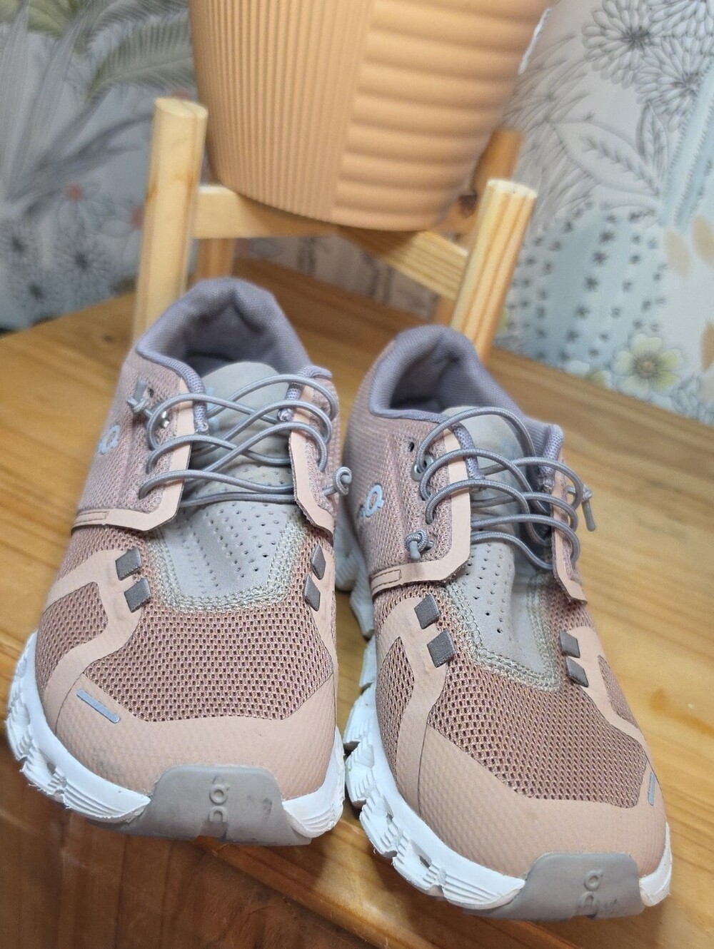 On Running Women's Blush Mesh Athletic Sneakers